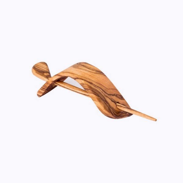 Hair-clip-olive-wood-satix