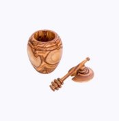 Barrel-Honey-Pot-olive-wood-satix