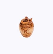 Barrel-Honey-Pot-olive-wood-satix