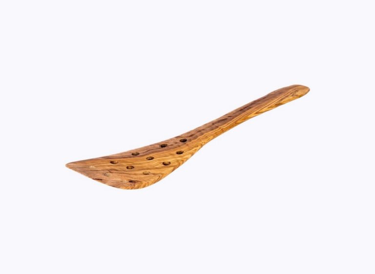 Large Spatula with holes Olive Wood Satix